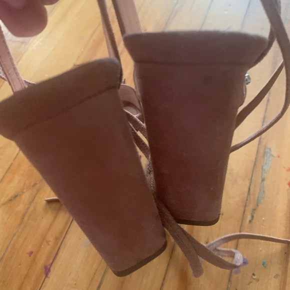 Loeffler Randall Suede Block Heel Sandals - Picture 5 of 7